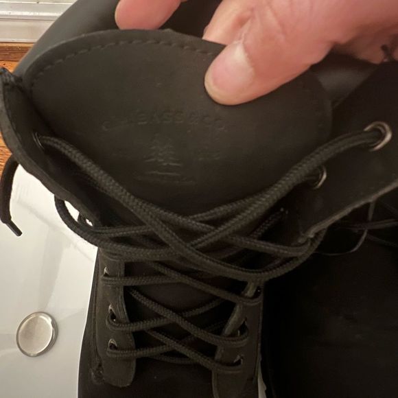 G.H. Bass Fillmore 2.0 UL Suede/Leather Black Mono Chrome Nubuck Work Boot Sz 13 - Picture 9 of 16